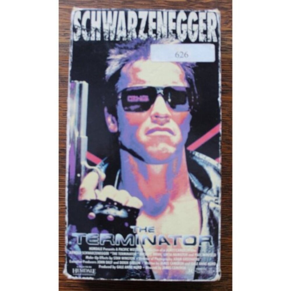 The Terminator (VHS 1991 Hemdale) Arnold Schwarzenegger Vintage James Caneron